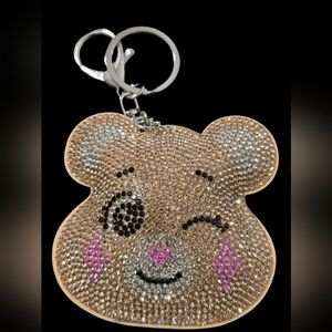 Sparkling CareBear Bag Charm Keychain